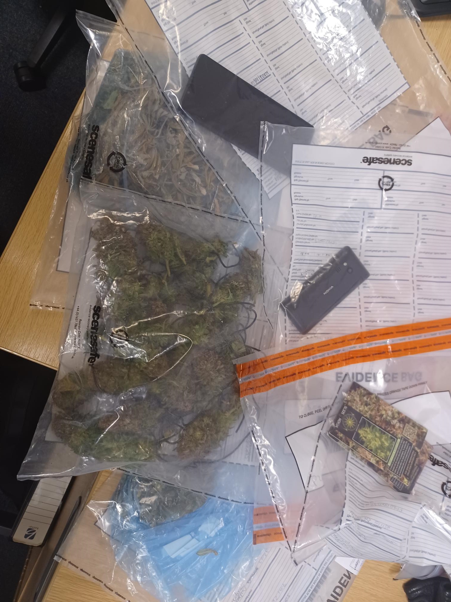 A 27-year-old man was arrested on suspicion of conspiracy to supply Class B drugs and cultivation of cannabis