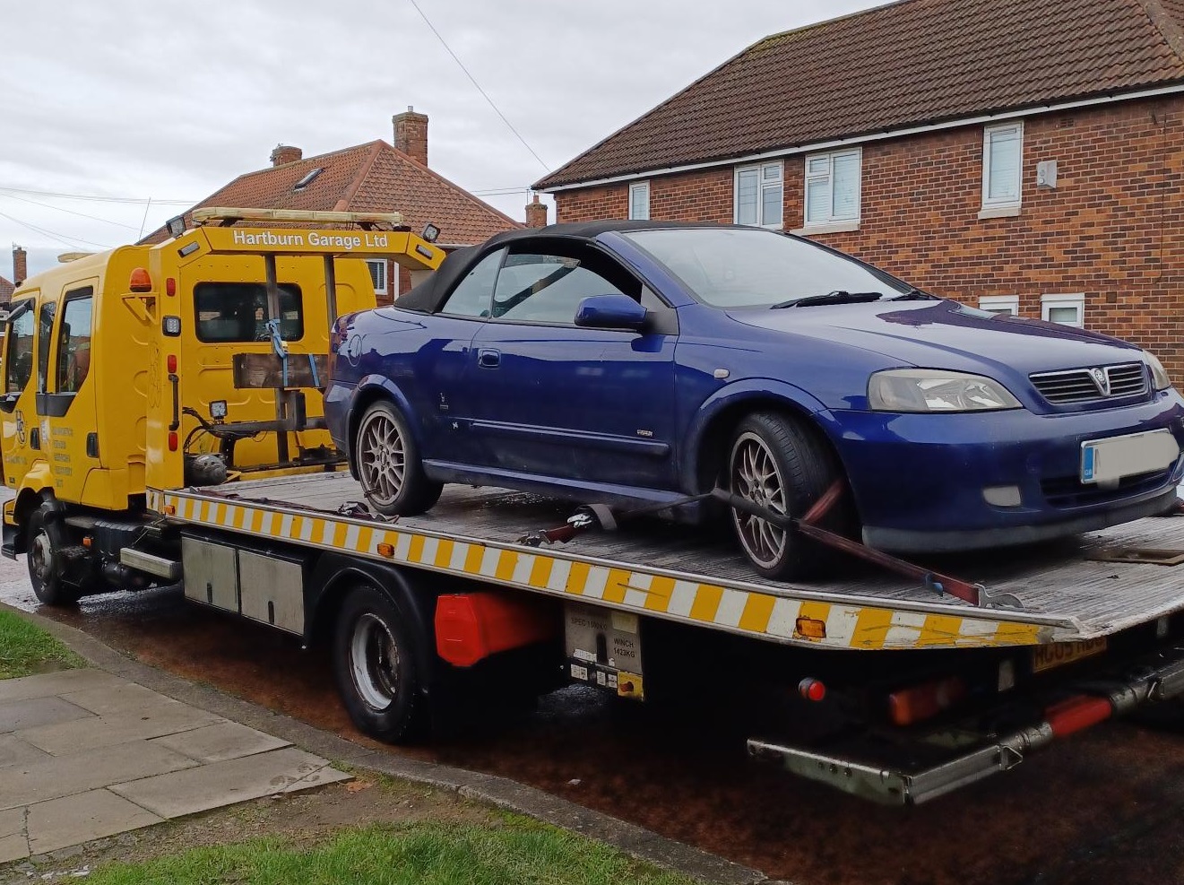 The vehicle made off from police but was located shortly after on Sandford Close, in Saltersgill, Middlesbrough, and was seized by officers