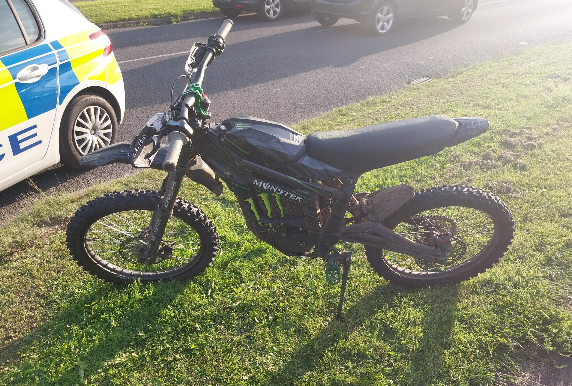 Officers seized an electric motorbike and arrested an 18-year-old man