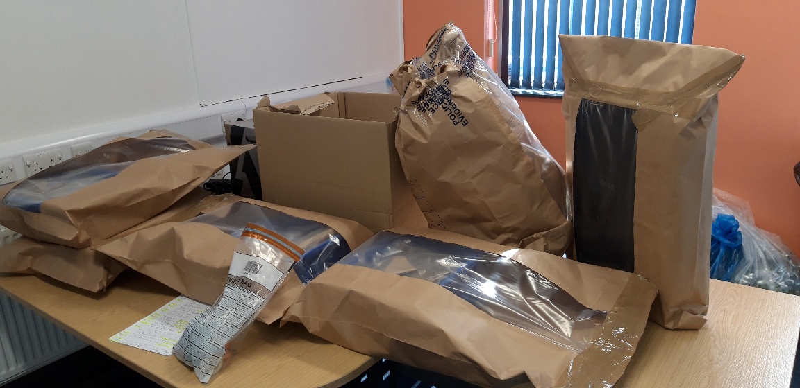 Property, which was believed to have been bought with the proceeds of crime, was also seized