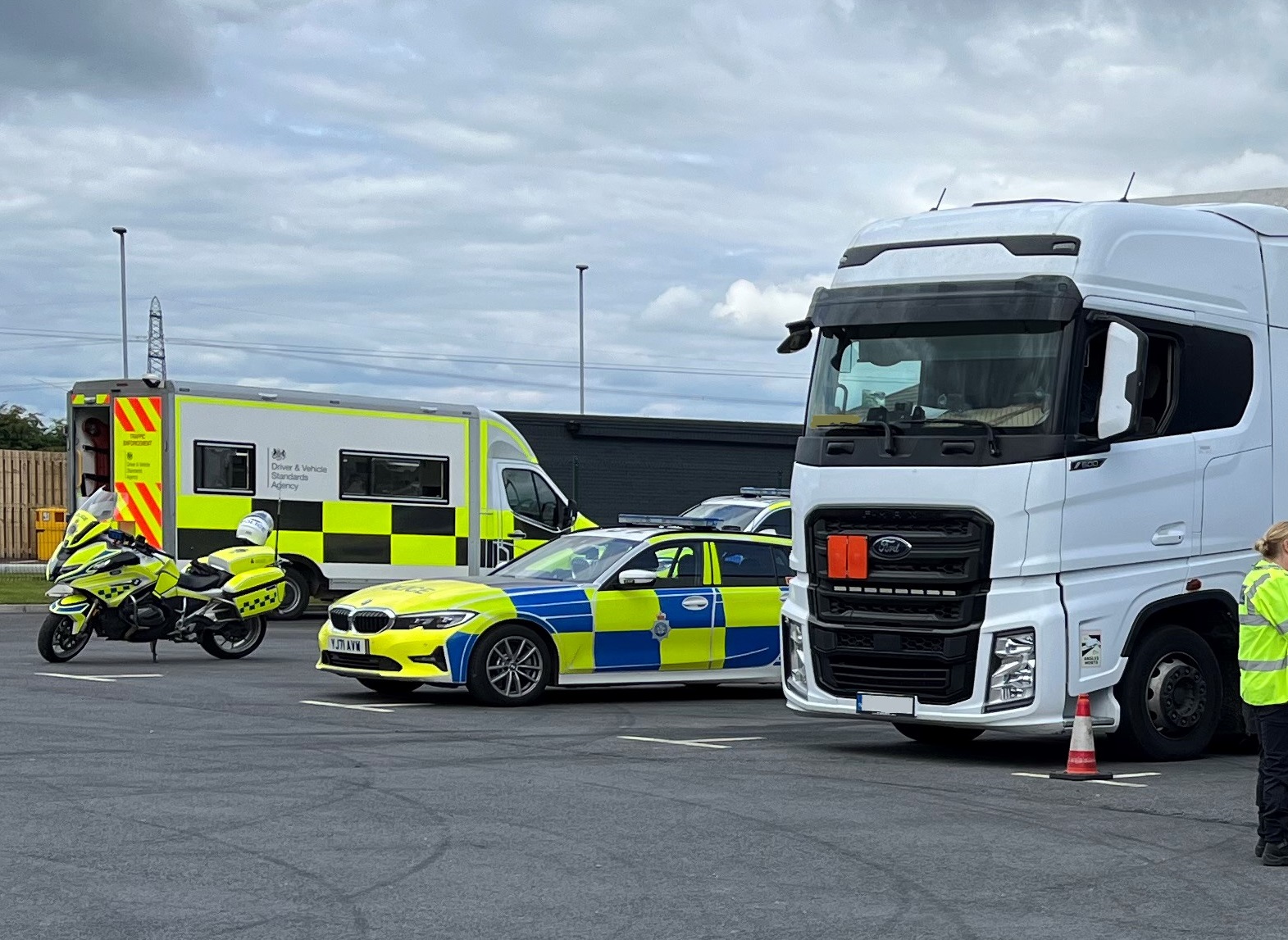 A joint operation has taken place checking commercial vehicles and dangerous goods on the A19