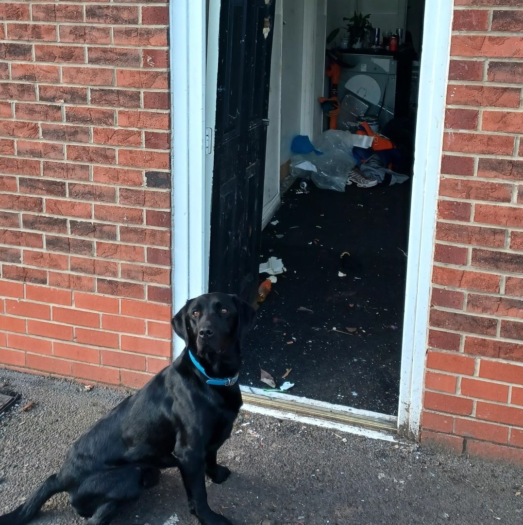 Officers from Stockton’s Community Action Team (CAT) arrested two people after executing a drugs warrant at a property in Stockton with the help of our search dog. 
