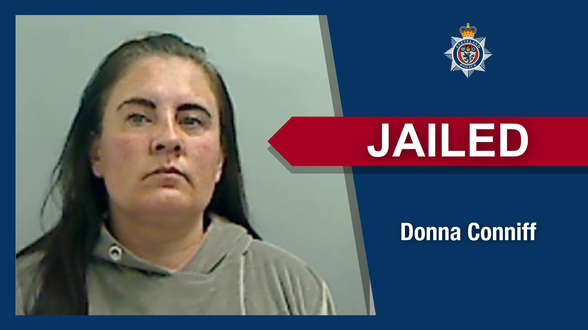 Donna Conniff from Hartlepool was seen throwing rocks at officers during the violent disorder in Hartlepool