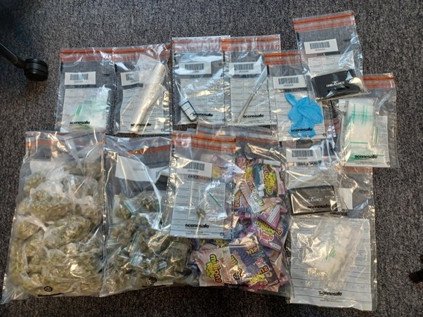 Two people were arrested on suspicion of drug offences