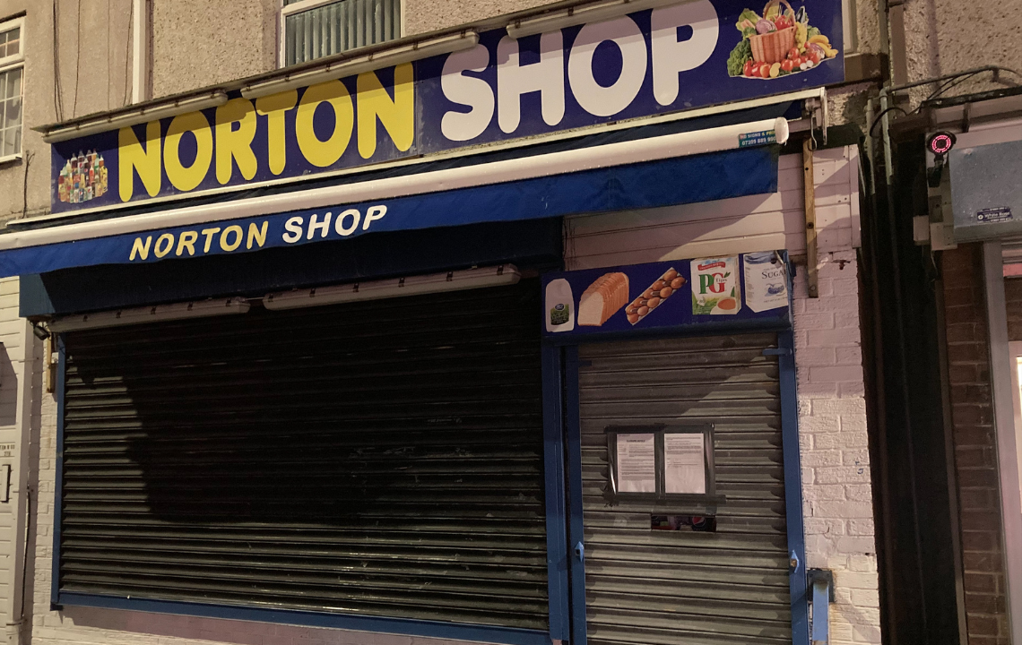 A Norton store which reportedly sold counterfeit and illegal cigarettes to children has been closed