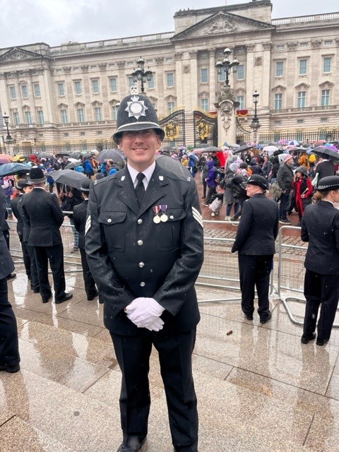 Police Sergeant Matthew Holman at the Coronation