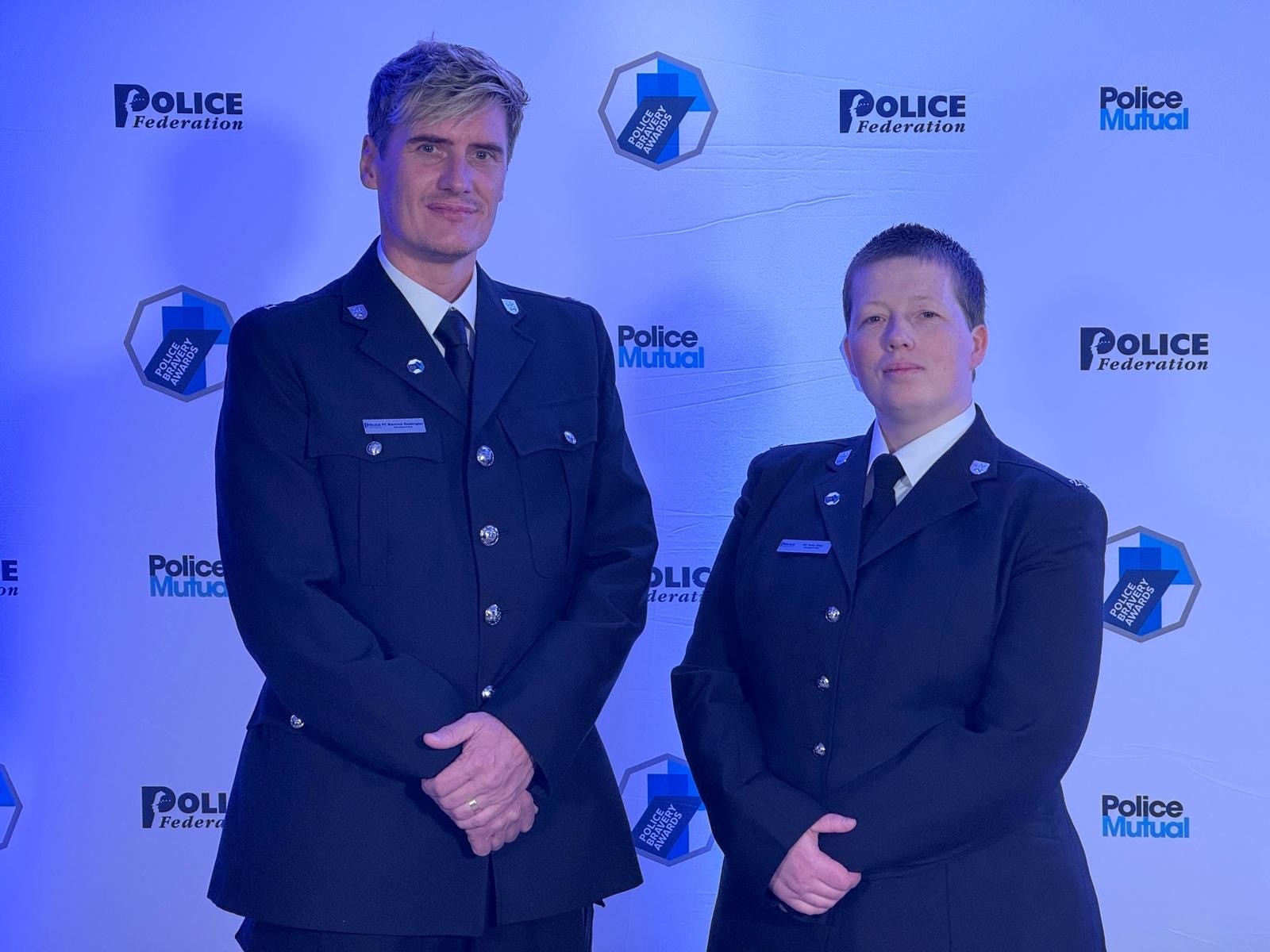 PC Reddington and PC Grey pictured
