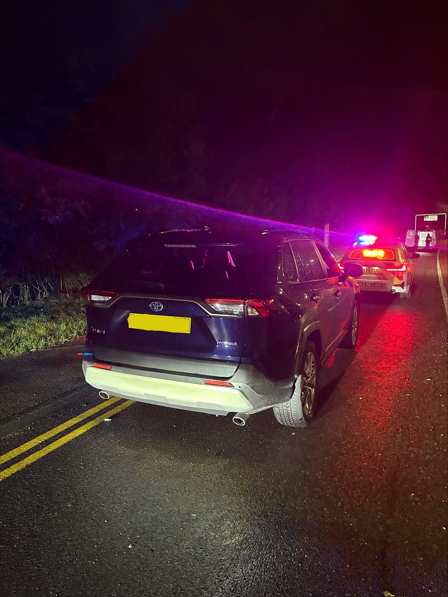 Two men have been arrested after eagle-eyed Matrix officers spotted a suspected clone vehicle