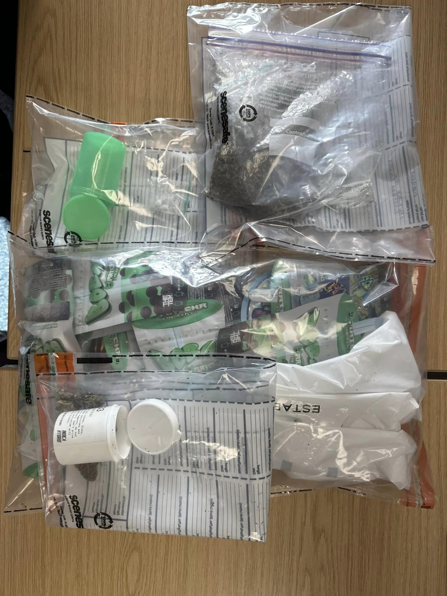 Recovered drugs