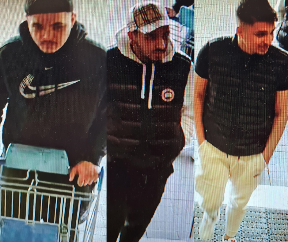 Officers would like to speak to the men pictured 