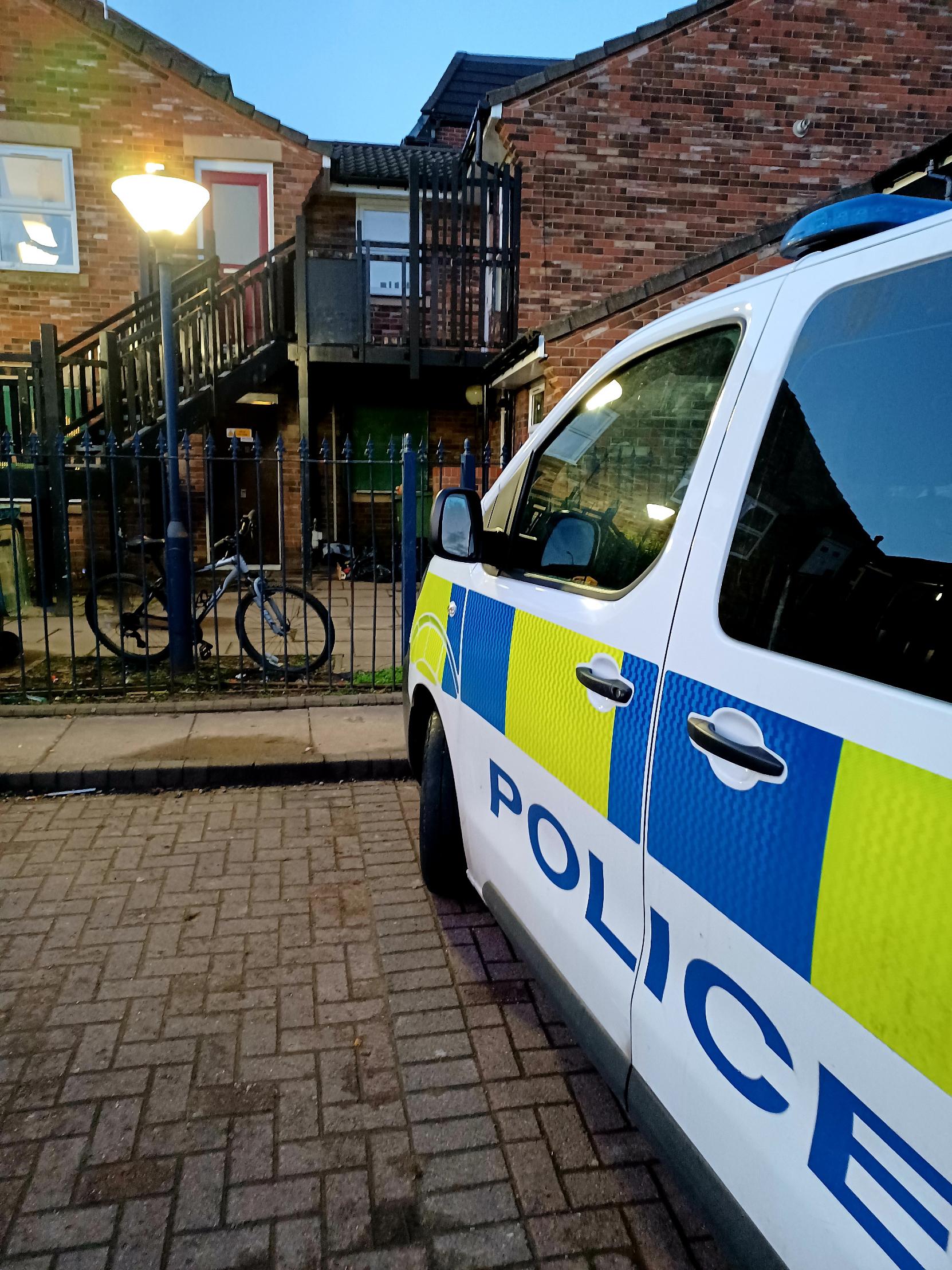 Officers boarded up a property in Stockton