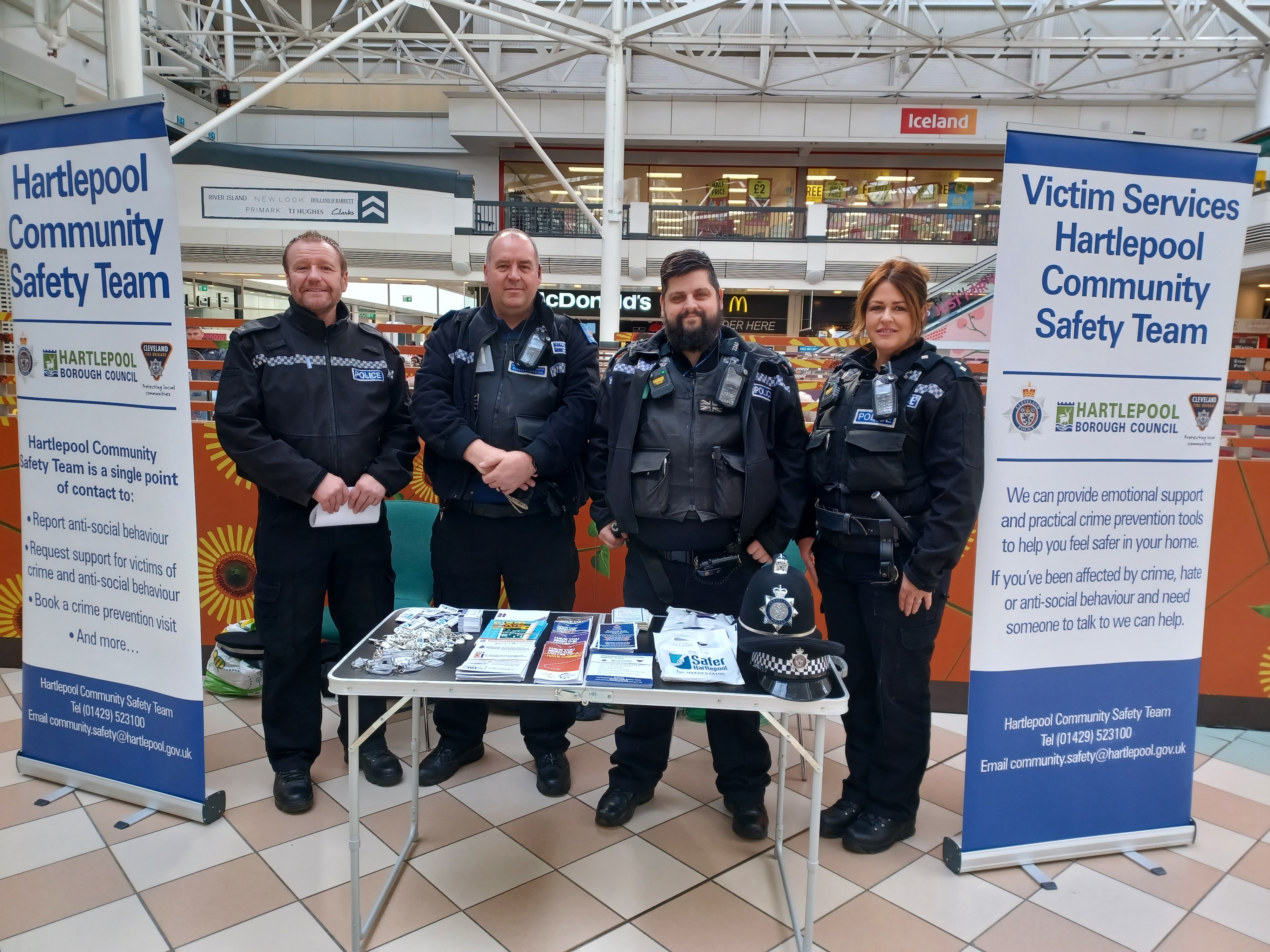 Hartlepool Neighbourhood Policing Team at Middleton Grange Shopping Centre