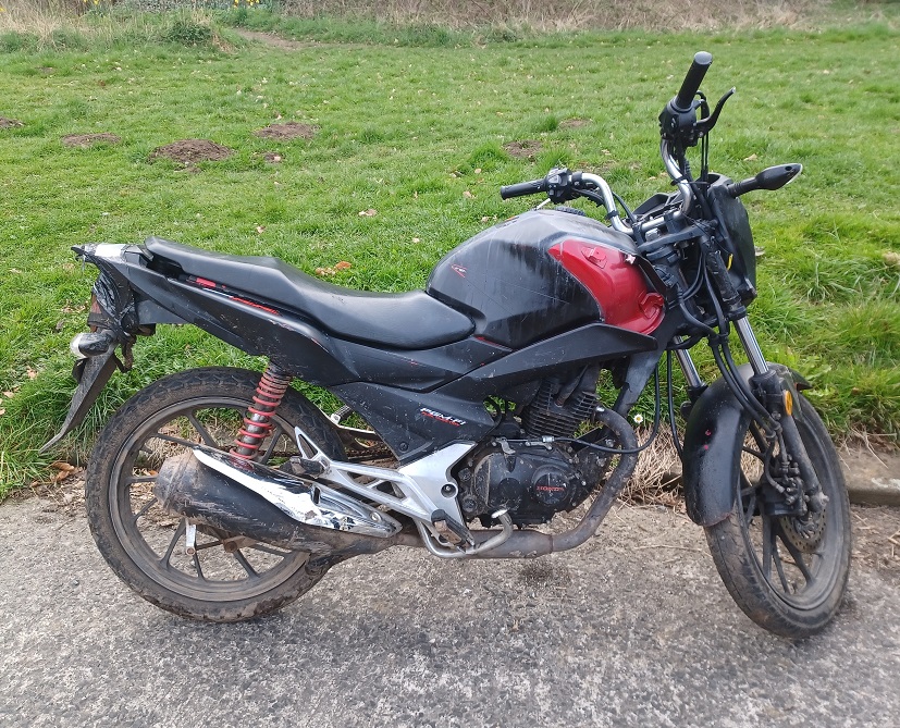 stolen motorbike