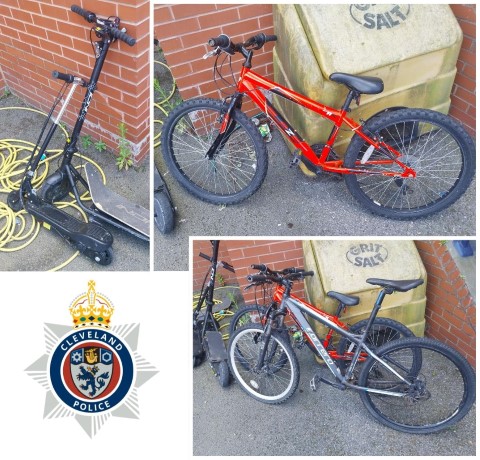 Suspected stolen bikes scooters Hartlepool.jpg