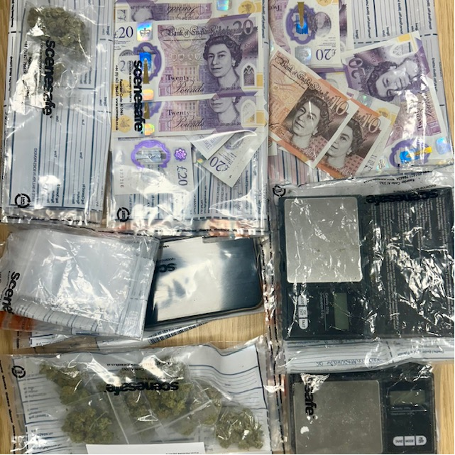 Two men have been arrested and a quantity of drugs were seized